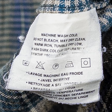 男式小号灰色 2008 Patagonia 空调衬衫（A/C 衬衫）- 已停产且难以找到 - 有机棉上衣、汗衫、短袖、棉质、z000528