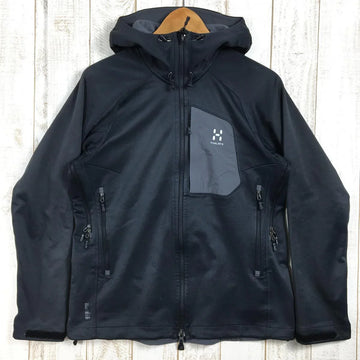 【Women's L ブラック系】 Haglofs ( ホグロフス ) ウルタ Q フード ソフトシェル Ulta Q Hood Soft Shell ゴアウィンドストッパー ジャケット フーディ International Women's ソフトシェル アウター ジ - 【公式】2ndGEAR（セカンドギア）Webショップ【登山用品・アウトドア用品専門 買取販売店】