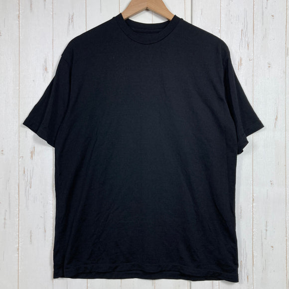 【Unisex M ブラック系】 Hereness（ヒアネス） オール タイム ウール Tシャツ ユニセックス All Time Wool T-Shirt (Unisex) BLACK NIKKE AXIO メリノウール混 双糸 日本製 ウール ウェア トップス イン