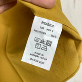 Men's Small Yellow Ridge Mountain Gear Basic Short Sleeve Shirt in Rustic Mustard, Polyester, Top, Undershirt