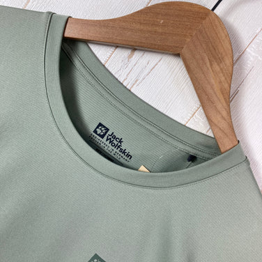 【Men's M グリーン系】 Jackwolfskin ( ジャックウルフスキン ) テキサドライ ティー Texadri Tee ポリエステル ウェア トップス インナー シャツ ショートスリーブTシャツ クルーネック 化繊 z00059913  化繊 ショート