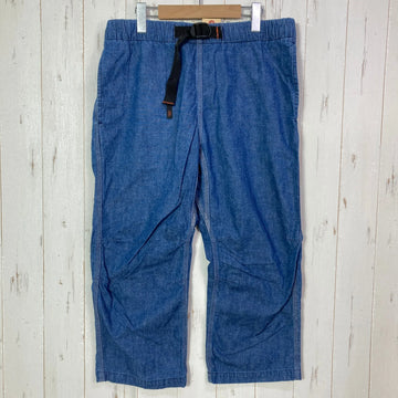【Men's L ブルー系】 Wildthings ( ワイルドシングス ) デニム クライミング 3/4 レングス クロップドパンツ 生産終了モデル 入手困難 KATO`（カトー）コラボ コットン ウェア ボトムス ロングパンツ コットン z00057277