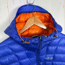 【Men's S ブルー系】 Rab ( ラブ ) コンティニュアム フーディ Continuum Hoodie 850FP ハイドロフォビックダウン Pertex Quantum GL ダウン ウェア トップス アウター ジャケット ダウンインサレーション z0-4