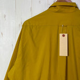 Yamatomichi UL 男女通用 L 码黄色衬衫，芥末黄，涤纶，长袖，合成纤维，上衣，内衣，z00054488