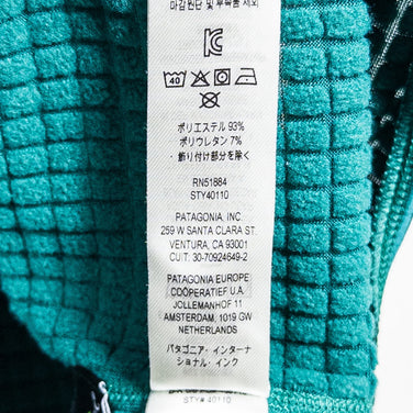 [男士 M 绿色] 2021 Patagonia R1 套头衫 BRLG 涤纶羊毛夹克 (z00053021)