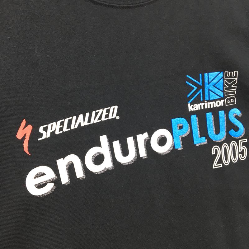 [男士 L 黑色] Karrimor Enduro Plus 2005 Enduro Plus 2005 赞助商 T 恤 Specialized Garmin Topeak 等难以获得的男士合成纤维短袖 T 恤 圆领 I