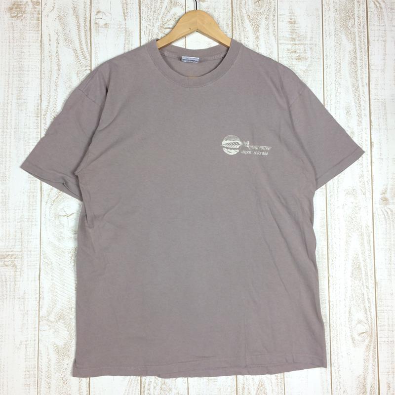 [Men's M Brown] Ute Mountaineer Original T-shirt from OD Shop in Aspen, Colorado Discontinued model International Men's Synthetic short sleeve T-shirt Crew neck Inner shirt Tops Wear