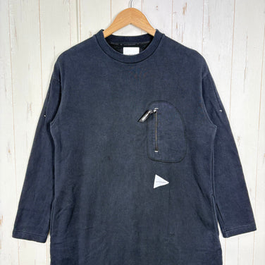 【Women's M ブラック系】 And Wander ( アンドワンダー ) コットン ウール スウェット ワンピース Cotton Wool Sweat Dress ウール混 日本製 コットン ウェア ドレス ワンピース z00061131  ドレス ワンピース