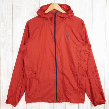 [Men's M Red] Mountain Hardwear Kor Preshell Hoody Windshell Jacket OM7395 Men's Desert Red Windshell Outerwear