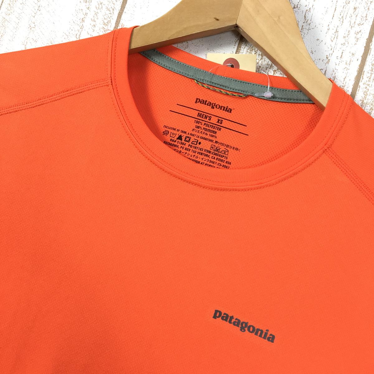 [Men's XS Orange] Patagonia Short Sleeve Fore Runner Shirt Discontinued model Hard to find 23658 International Men's Synthetic Shirt