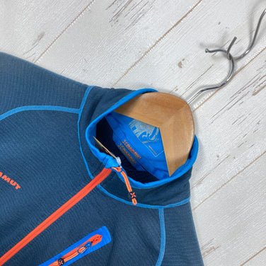 【Men's S ネイビー系】 Mammut ( マムート ) エイス ワンド ジッププル ライト Eiswand Zip Pull Light アイガーエクストリームシリーズ ウェア トップス インナー シャツ ロングスリーブシャツ 化繊 z00059356  化