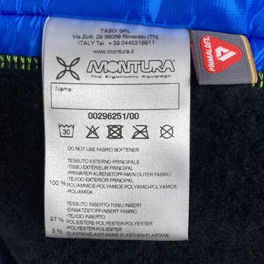 【Men's S オレンジ系】 2016 Montura ( モンチュラ ) トライデント ジャケット Trident Jacket マルチカラー 生産終了モデル 入手困難 化繊ダウン ウェア トップス アウター ジャケット 化繊インサレーション プリマロフト・ゴー