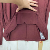 【Unisex M レッド系】 HERENESS（ヒアネス） スムース ウール ティーシャツ ロング スリーブ Smooth Wool T-Shirt Long Sleeve Deep Red メリノウール100% ウール ウェア トップス インナー シャツ ロング