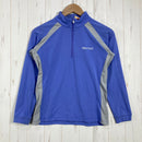 【Women's M ブルー系】 Marmot ( マーモット ) ウィメンズ クライムスキン ハーフジップ ロングスリーブ W's Climb Skin Half-Zip L/S 吸汗速乾 UVカット UPF30 抗菌防臭 ポリエステル ウェア トップス インナー-1