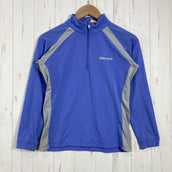 【Women's M ブルー系】 Marmot ( マーモット ) ウィメンズ クライムスキン ハーフジップ ロングスリーブ W's Climb Skin Half-Zip L/S 吸汗速乾 UVカット UPF30 抗菌防臭 ポリエステル ウェア トップス インナー
