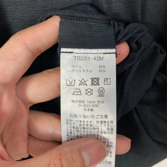 【Men's S ブラック系】 Teton Bros ( ティートンブロス ) アクシオ ライト ティー Axio Lite Tee ウール ウェア トップス インナー シャツ ショートスリーブシャツ ウール z00054833  ウール ショートスリーブシャツ
