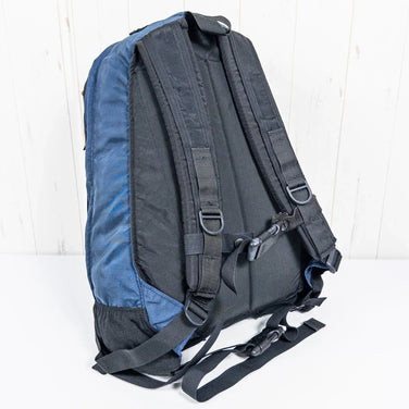 均码 海军蓝 1990 年代 Gregory Day Pack 海军蓝（已停产型号，很难找到）蓝色标签，旧标签，尼龙袋，储物背包，背包，容量：高达 29 升，z00053470 海军蓝