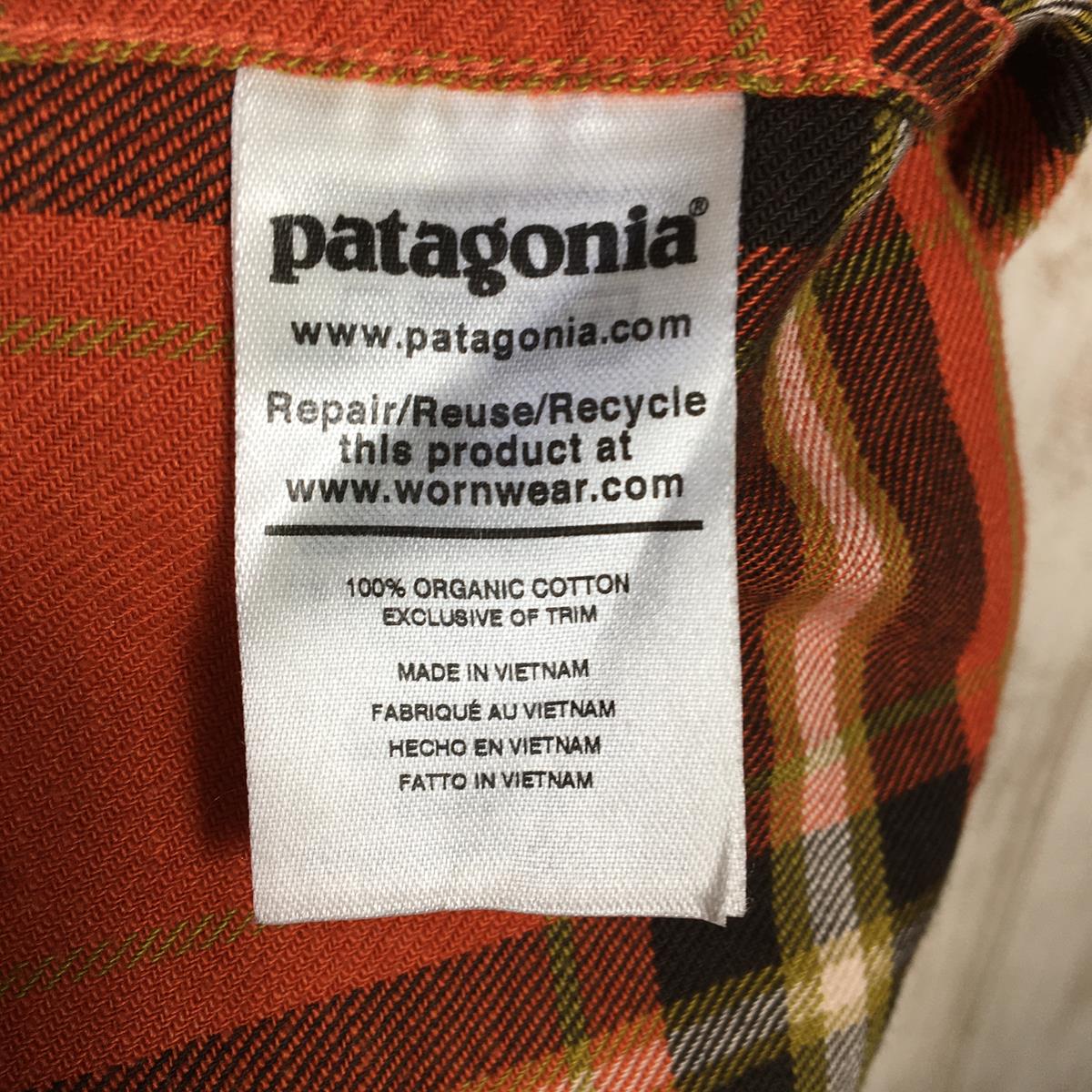 【Men's S オレンジ系】 Patagonia ( パタゴニア ) ロングスリーブ ライトウェイト フィヨルド フランネル シャツ Long Sleeve Lightweight Fjord Flannel Shirt 54020 International M