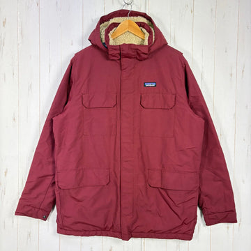 【Men's L レッド系】 2022 Patagonia ( パタゴニア ) イスマス パーカ Isthmus Parka SEQR (Sequoia Red) 化繊中綿 フリース裏地 耐久撥水 ナイロン ウェア トップス アウター ジャケット  z000614