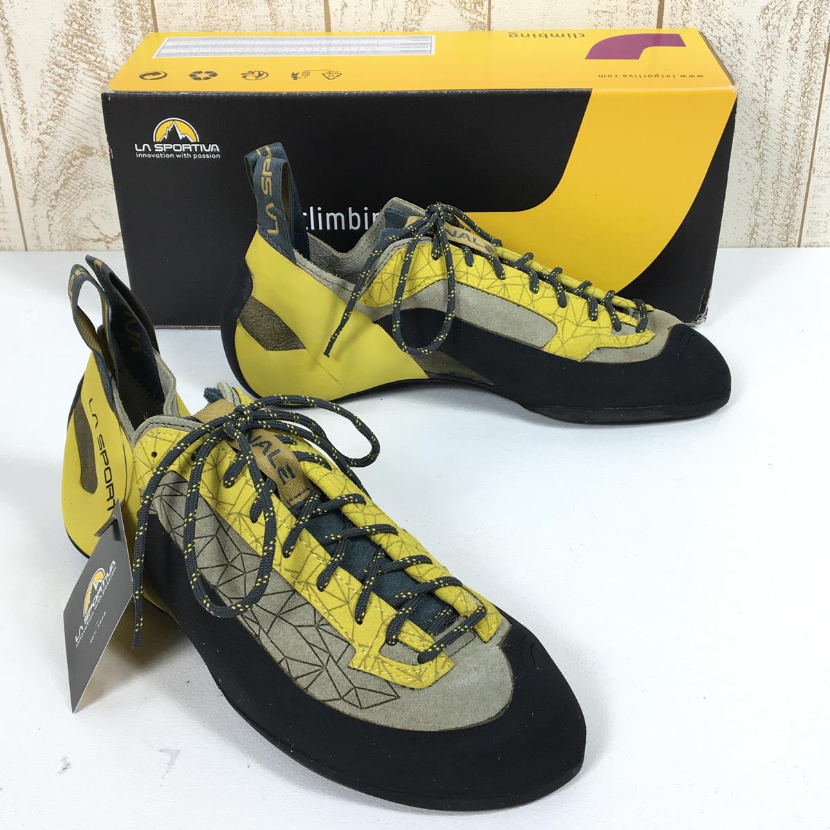 【Men's 26.7cm イエロー系】 La Sportiva ( ラ・スポルティバ ) フィナーレ Finale クライミングシューズ 30X/30X813723 Men's 813723 Aloe / Moss ロッククライミングシューズ フットウェア