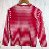 【Kid's 150 レッド系】 Montbell ( モンベル ) ウイックロン ボーダー ロングスリーブ T WIC Border Long Sleeve T ポリエステル ウェア トップス インナー シャツ ロングスリーブTシャツ クルーネック 化繊 z0005