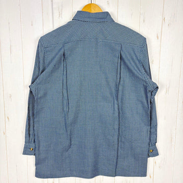 【Women's L ネイビー系】 Janeriver ( ジェーンリバー ) オリジナル チェックシャツ ポリエステル ウェア トップス インナー シャツ ロングスリーブシャツ 化繊 z00055014  化繊 ロングスリーブシャツ インナー シャツ トップス ウェア - 0
