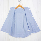 女式小号 Blue Ridge Mountain Gear 基本款长袖衬衫，条纹，蓝色/白色，涤纶，上衣