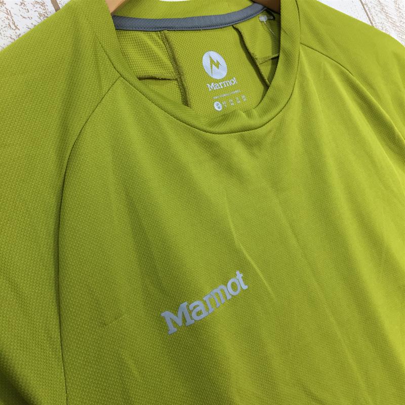 【Men's M イエロー系】 Marmot ( マーモット ) アセント ハーフスリーブ クルー Accent Hs Crew MJT-S6031 Asian Men's  化繊 ショートスリーブTシャツ クルーネック インナー シャツ トップス ウェア