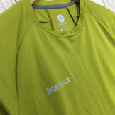 【Men's M イエロー系】 Marmot ( マーモット ) アセント ハーフスリーブ クルー Accent Hs Crew MJT-S6031 Asian Men's 化繊 ショートスリーブTシャツ クルーネック インナー シャツ トップス ウェア - 【公式】2ndGEAR（セカンドギア）Webショップ【登山用品・アウトドア用品専門 買取販売店】