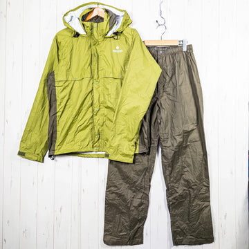【Unisex L グリーン系】 Caravan ( キャラバン ) エアリファインライト レインスーツ ナイロン ウェア セットアップ レインスーツ レインシェル z00053127  レインスーツ レインシェル セットアップ ウェア