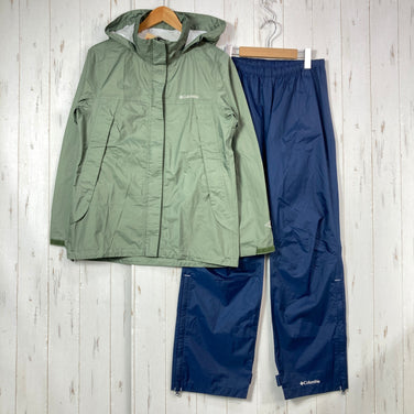 【Women's L グリーン系】 Columbia ( コロンビア ) シンプソン サンクチュアリ レインスーツ レインジャケット レインパンツ ナイロン ウェア セットアップ レインスーツ レインシェル z00059026  レインスーツ レインシェル セットアップ
