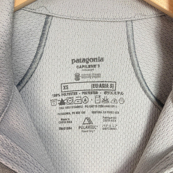 【Men's XS グレー系】 2011 Patagonia ( パタゴニア ) ミッドウェイト キャプリーン 3 クルー Midweight Capilene 3 Crew ポリエステル ウェア トップス インナー シャツ ロングスリーブシャツ 化繊 ポーラテック