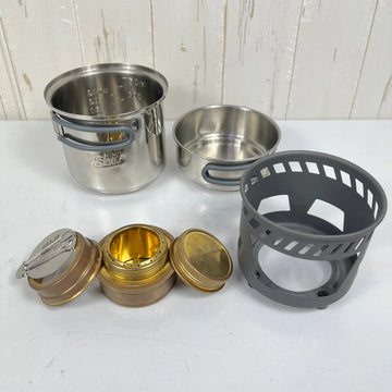【OneSize シルバー系】 Esbit ( エスビット ) エスビット 985ml ステンレスクックセット Esbit 985ml Stainless Cookset ESCS985ST0 z00056882  クッカー コッフェル クックウェア