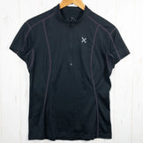 【Women's L ブラック系】 Montura ( モンチュラ ) ハーフジップ ティー ウェア トップス インナー シャツ ショートスリーブシャツ 化繊 z00052246 化繊 ショートスリーブシャツ インナー シャツ トップス ウェア - 【公式】2ndGEAR（セカンドギア）Webショップ【登山用品・アウトドア用品専門 買取販売店】