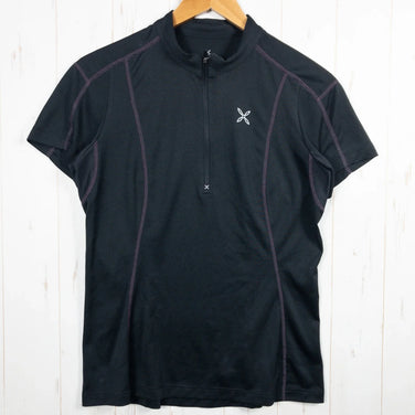 【Women's L ブラック系】 Montura ( モンチュラ ) ハーフジップ ティー ウェア トップス インナー シャツ ショートスリーブシャツ 化繊 z00052246 化繊 ショートスリーブシャツ インナー シャツ トップス ウェア - 【公式】2ndGEAR（セカンドギア）Webショップ【登山用品・アウトドア用品専門 買取販売店】