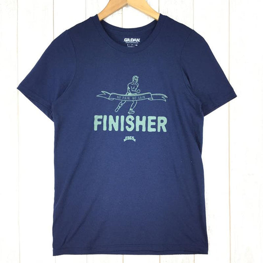 [Men's S Navy] Edit Design and Supply Ed&amp;S No Pain No Gain Finisher T-shirt Men's Synthetic Short Sleeve T-shirt Crew Neck Inner Shirt Tops Wear