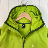 【Men's XS グリーン系】 Haglofs ( ホグロフス ) ボア フード Boa Hood ソフトシェル フーディ ジャケット ナイロン ウェア トップス アウター ジャケット ソフトシェル z00060385  ソフトシェル アウター ジャケット トップス