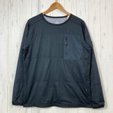 【Men's L ブラック系】 Millet ( ミレー ) アルファ ライト スウェット II クルー ALPHA LIGHT SWEAT II CREW 化繊ダウン ウェア トップス アウター ジャケット 化繊インサレーション z00058906  化繊インサレ