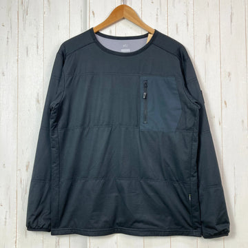【Men's L ブラック系】 Millet ( ミレー ) アルファ ライト スウェット II クルー ALPHA LIGHT SWEAT II CREW 化繊ダウン ウェア トップス アウター ジャケット 化繊インサレーション z00058906  化繊インサレ