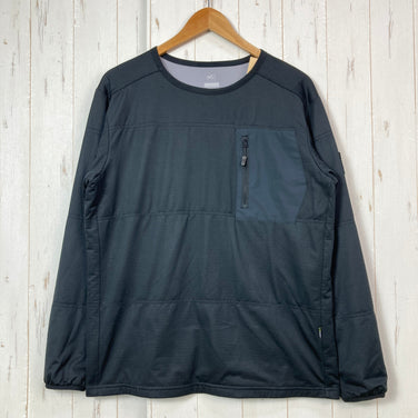 【Men's L ブラック系】 Millet ( ミレー ) アルファ ライト スウェット II クルー ALPHA LIGHT SWEAT II CREW 化繊ダウン ウェア トップス アウター ジャケット 化繊インサレーション z00058906  化繊インサレ