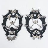 Zafield Chain Spikes，冬季冰爪，M码（黑色），男女通用，尺码 z00053519