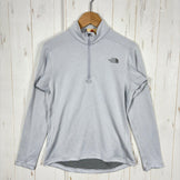 The North Face Women's Small Gray Long Sleeve FlashDry Zip Up (L/S) Polyester Top/Inner Shirt, Synthetic Fiber (z000556)