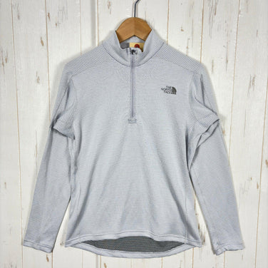 The North Face Women's Small Gray Long Sleeve FlashDry Zip Up (L/S) Polyester Top/Inner Shirt, Synthetic Fiber (z000556)