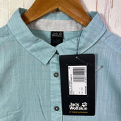 【Women's M ブルー系】 Jackwolfskin ( ジャックウルフスキン ) エメラルド レイク シャツ Emerald Lake Shirt オーガニックコットン ウェア トップス インナー シャツ ロングスリーブシャツ コットン z00054718