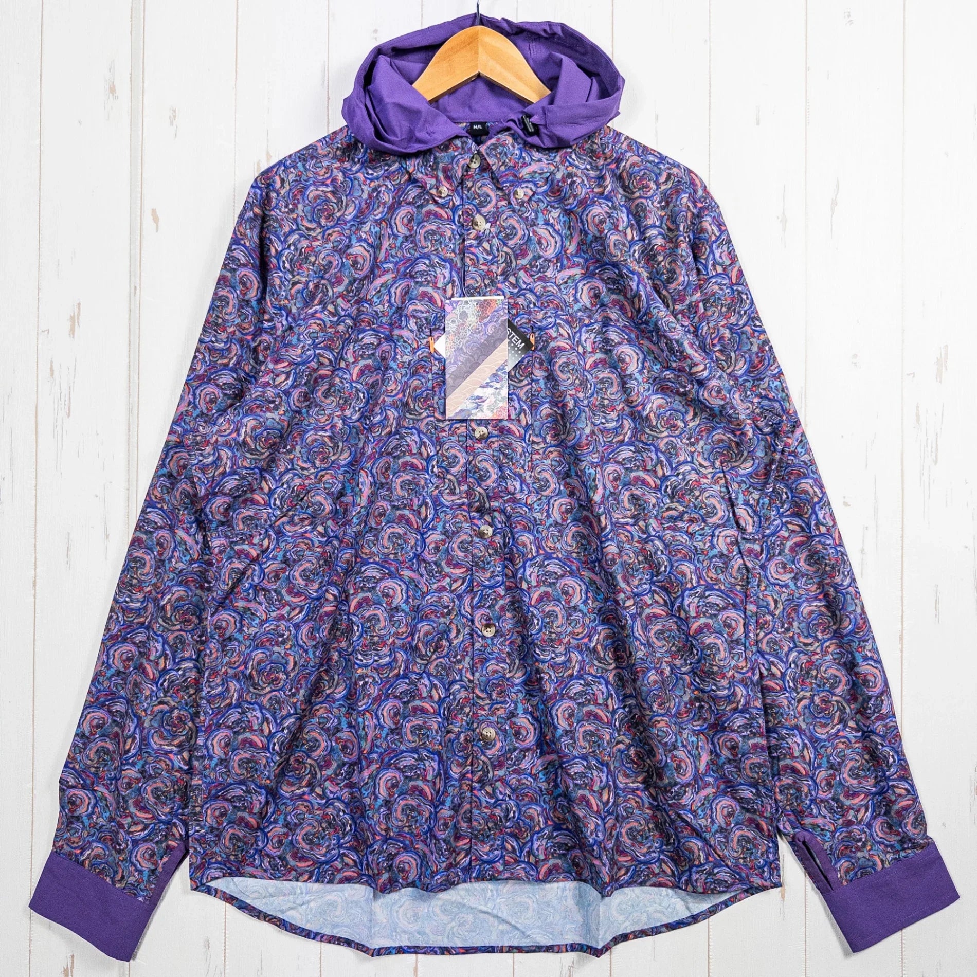 【Men's L パープル系】 Jolly Gear（ジョリーギア） トリプルクラウン ボタンダウン ロングスリーブ TRIPLE CROWN BUTTON DOWN LONG SLEEVE Purple Turkey Turkey Trail ポリエステル ウェア - 【公式】2ndGEAR（セカンドギア）Webショップ【登山用品・アウトドア用品専門 買取販売店】