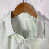 男女通用小号绿色 Yamatomichi 竹衬衫，涤纶，长袖，合成纤维，上衣，汗衫，z00053536