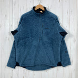 【Men's L ネイビー系】 2004 Patagonia ( パタゴニア ) R2 ボディ ラグ プルオーバー R2 Body Rug Pullover Deep Blue Heather 生産終了モデル 入手困難 ハイパイルフリース R1ストレッチパネル US