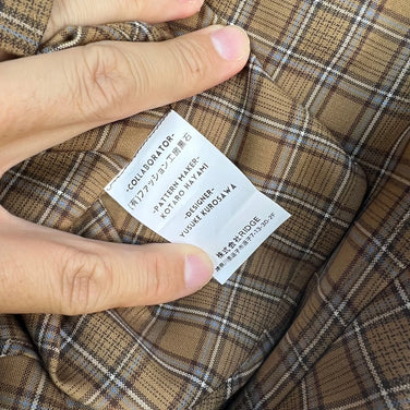 女士小号棕色 Ridge Mountain Gear 美利奴基本款长袖衬衫，摩卡格子，美利奴羊毛，内衣