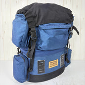 【Unisex OneSize ネイビー系】 Lamda（ラムダ） フラップ付カメラザック 4型 Camera Backpack Type 4 2気室 中折れタイプ ナイロン バッグ ストレージ バックパック 容量【30L～54L】 z00060623  容量【30L～54L】