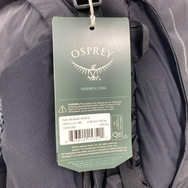 【Women's XS/S ブラック系】 Osprey ( オスプレー ) カイト 48 KYTE 48 ナイロン バッグ ストレージ バックパック 容量【30L～54L】 z00056565  容量【30L～54L】 バックパック バッグ ストレージ